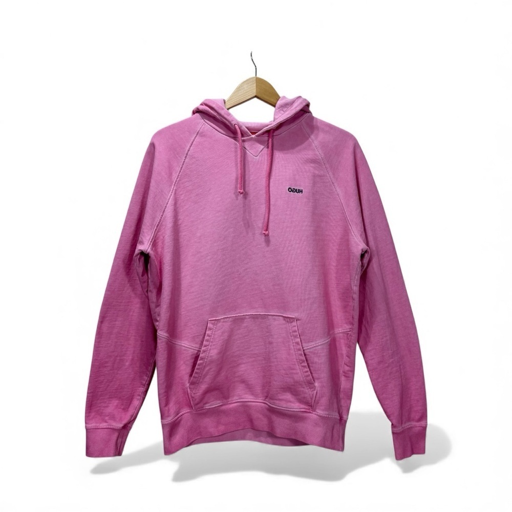 HUGO BOSS Hugo Unisex Pink Derraine Hoodie – Size Small Oversized fit Streetwear - Picture 14 of 14